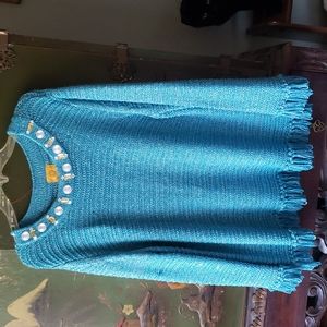 Ruby Rd. Turquoise Sweater XL